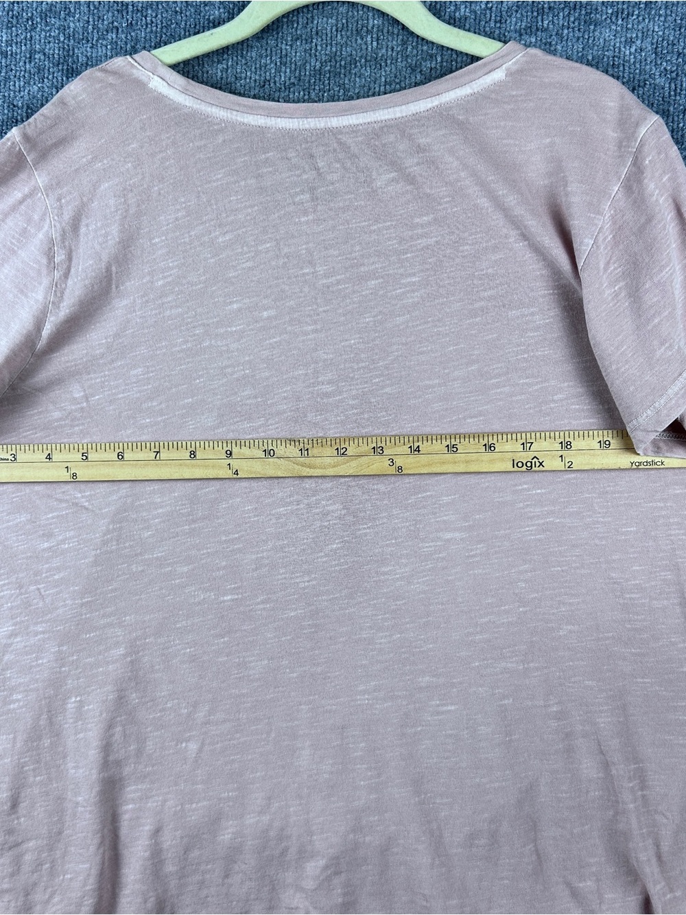 Lucky Brand Dusty Mauve Pink Silver Metallic Floral Lace Patch Tee Size 1X Plus - Picture 9 of 10